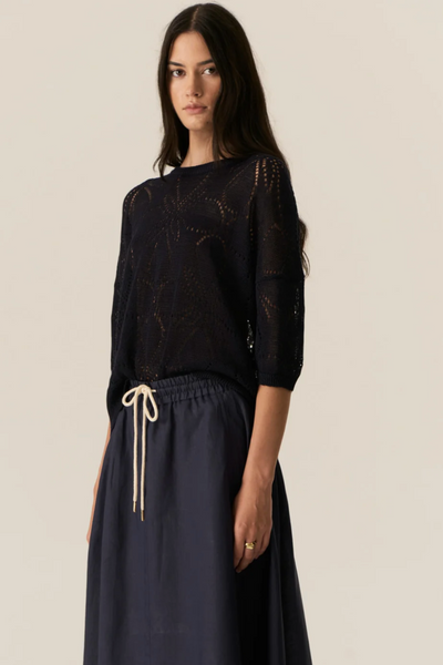 Milton Pointelle Tee Ink