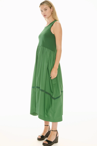 Orlo Lace Tank Dress Green