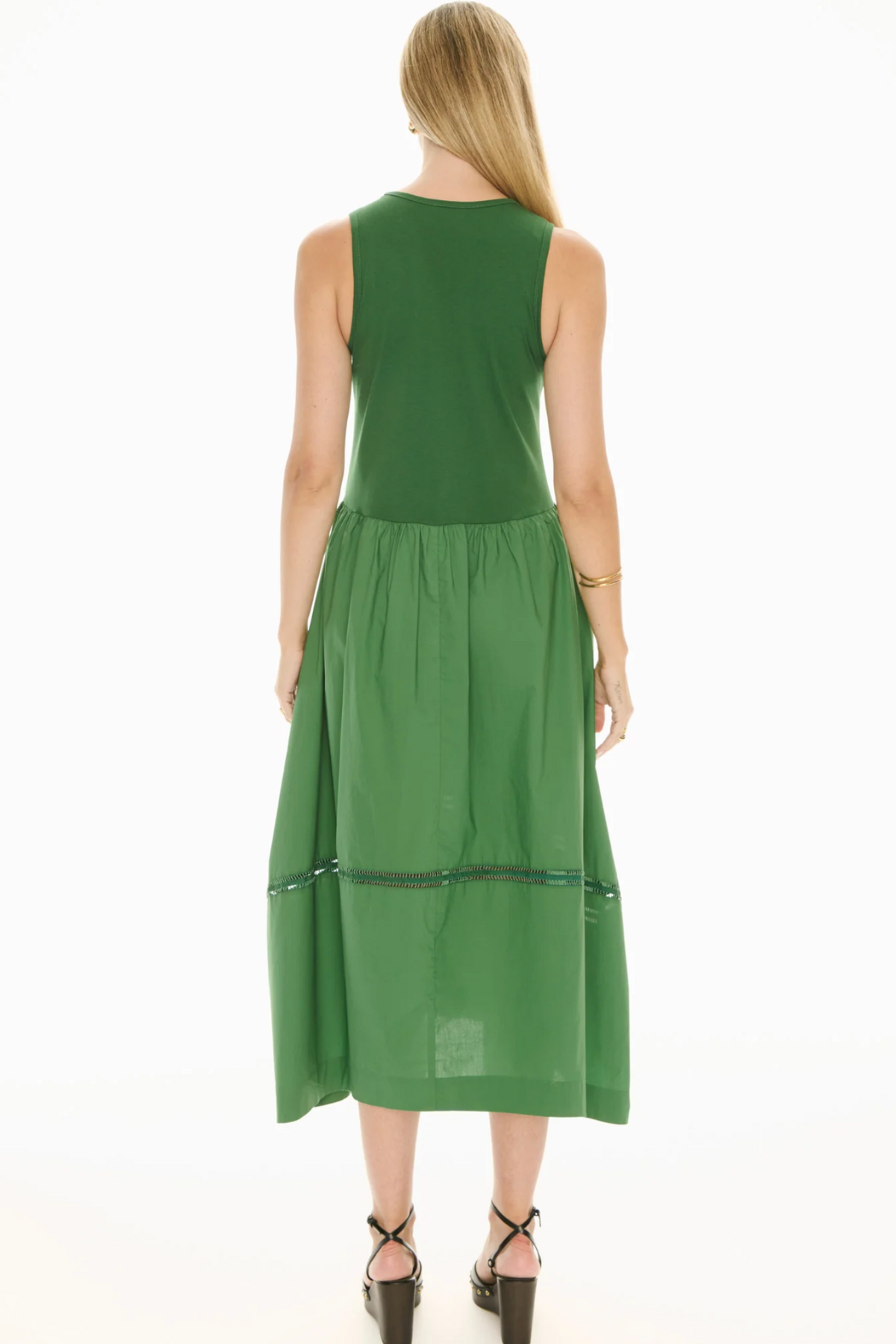 Orlo Lace Tank Dress Green