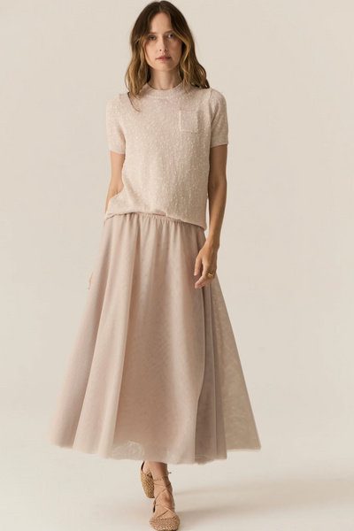 Pax Lurex Tee Pink