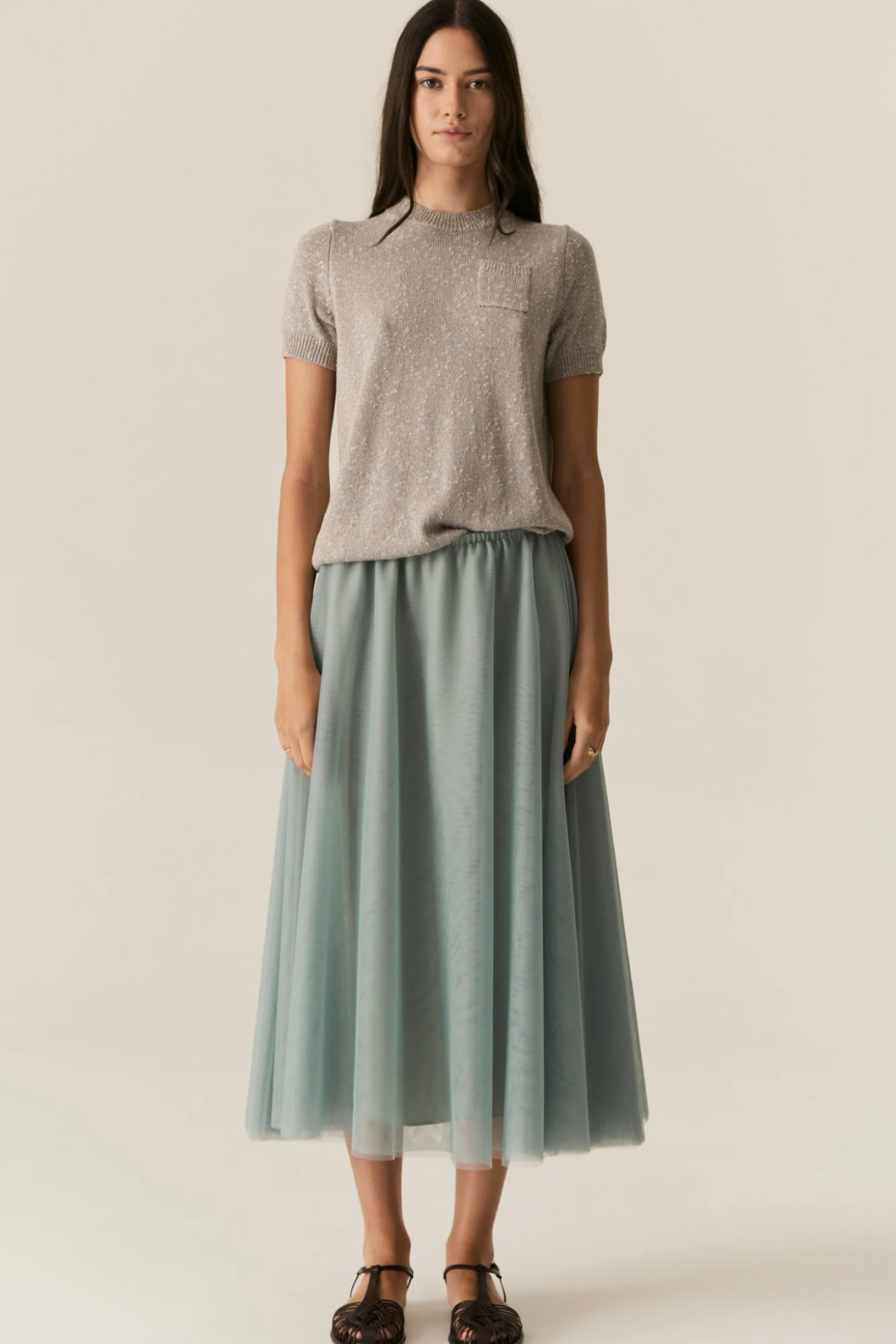 Pax Lurex Tee Stone