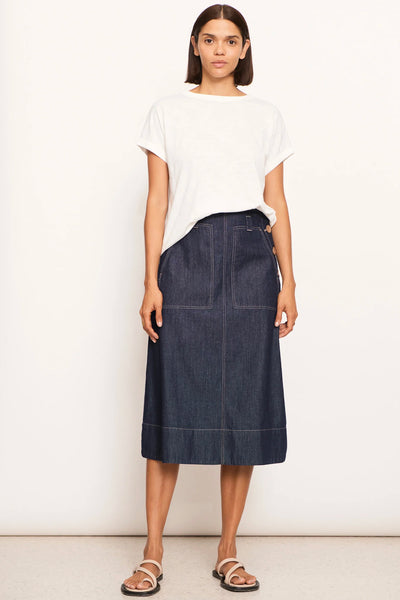 Raydel Denim Skirt Dark Wash