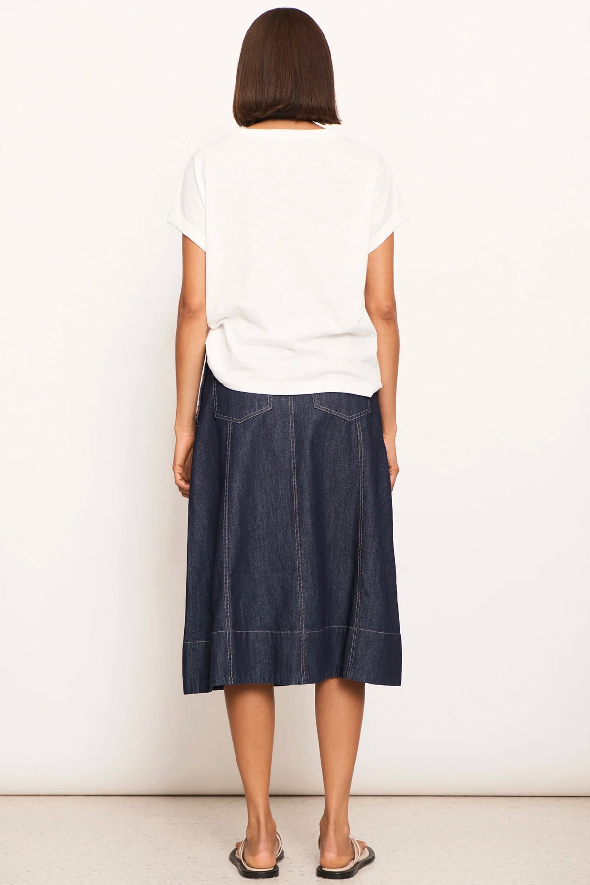 Raydel Denim Skirt Dark Wash