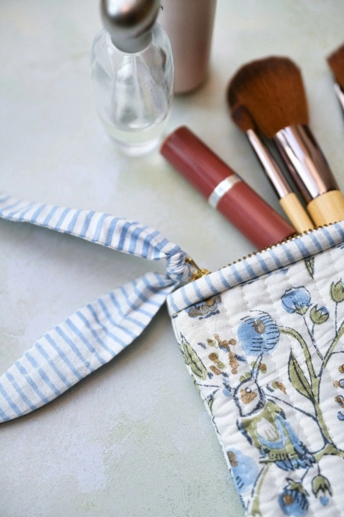 Organic Cotton Pouch Songbird Medium