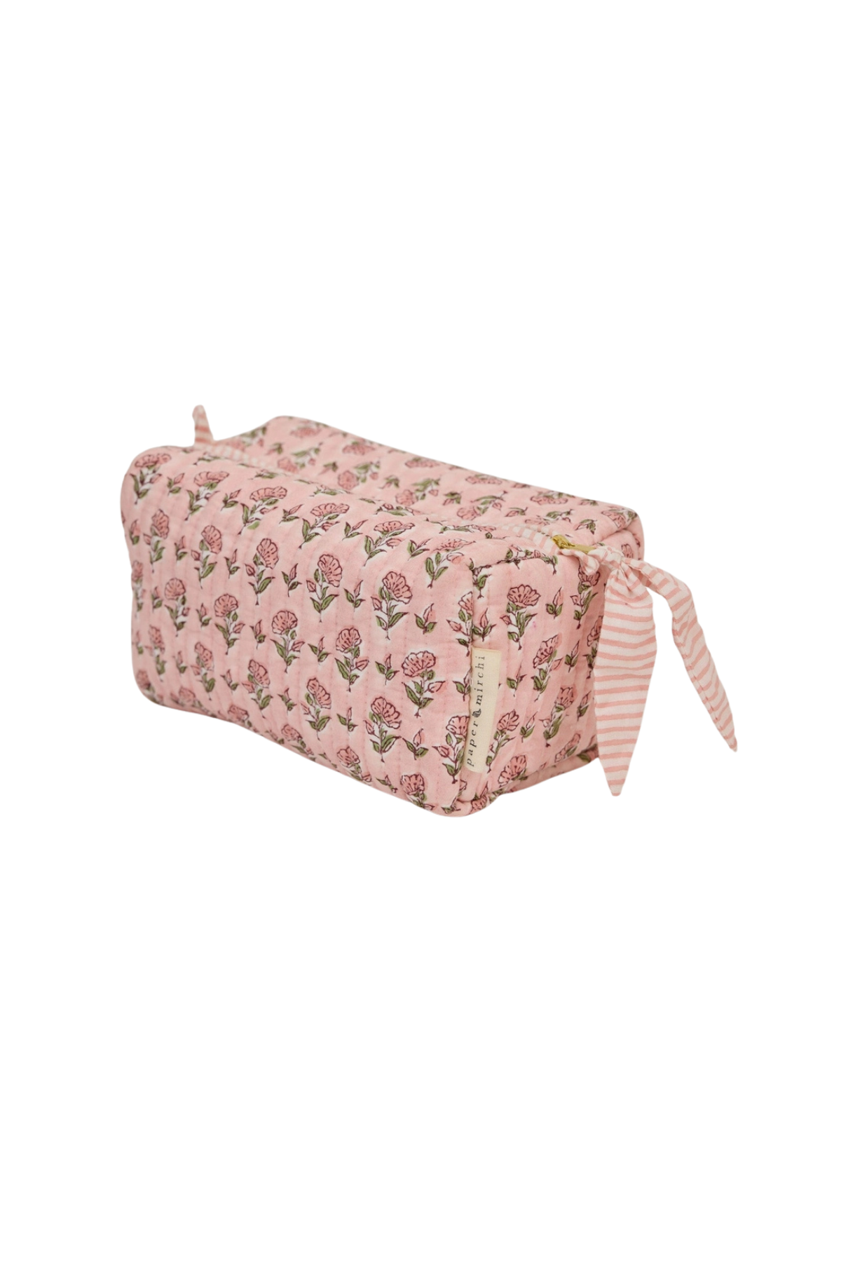 Organic Cotton Toiletry Bag Large Ditsy Floral