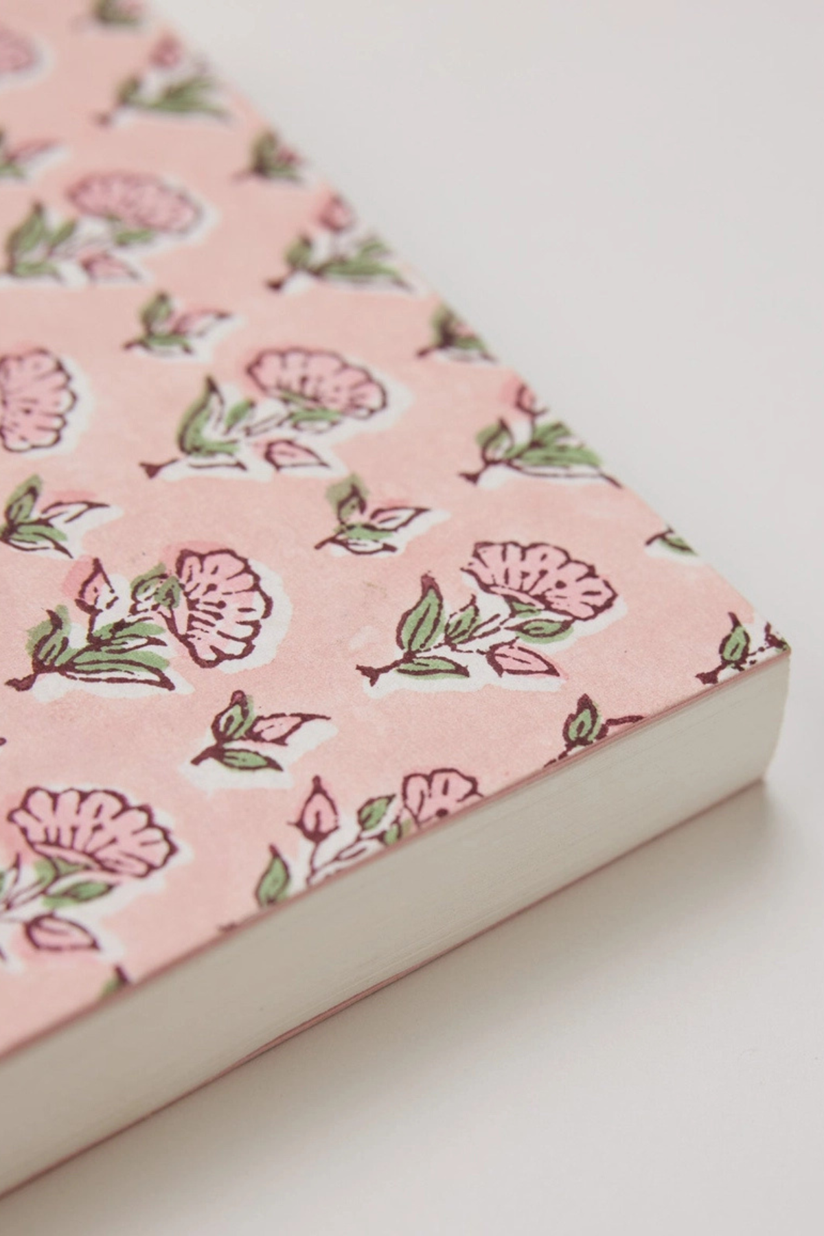 Block Printed Ruled Notebook A5 Ditsy Floral