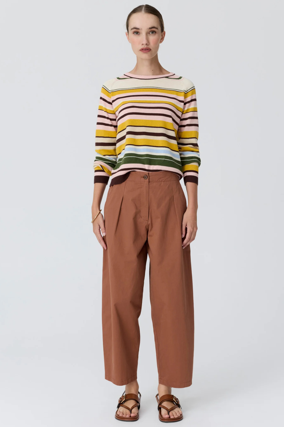 Alma Barrel Pant Toffee