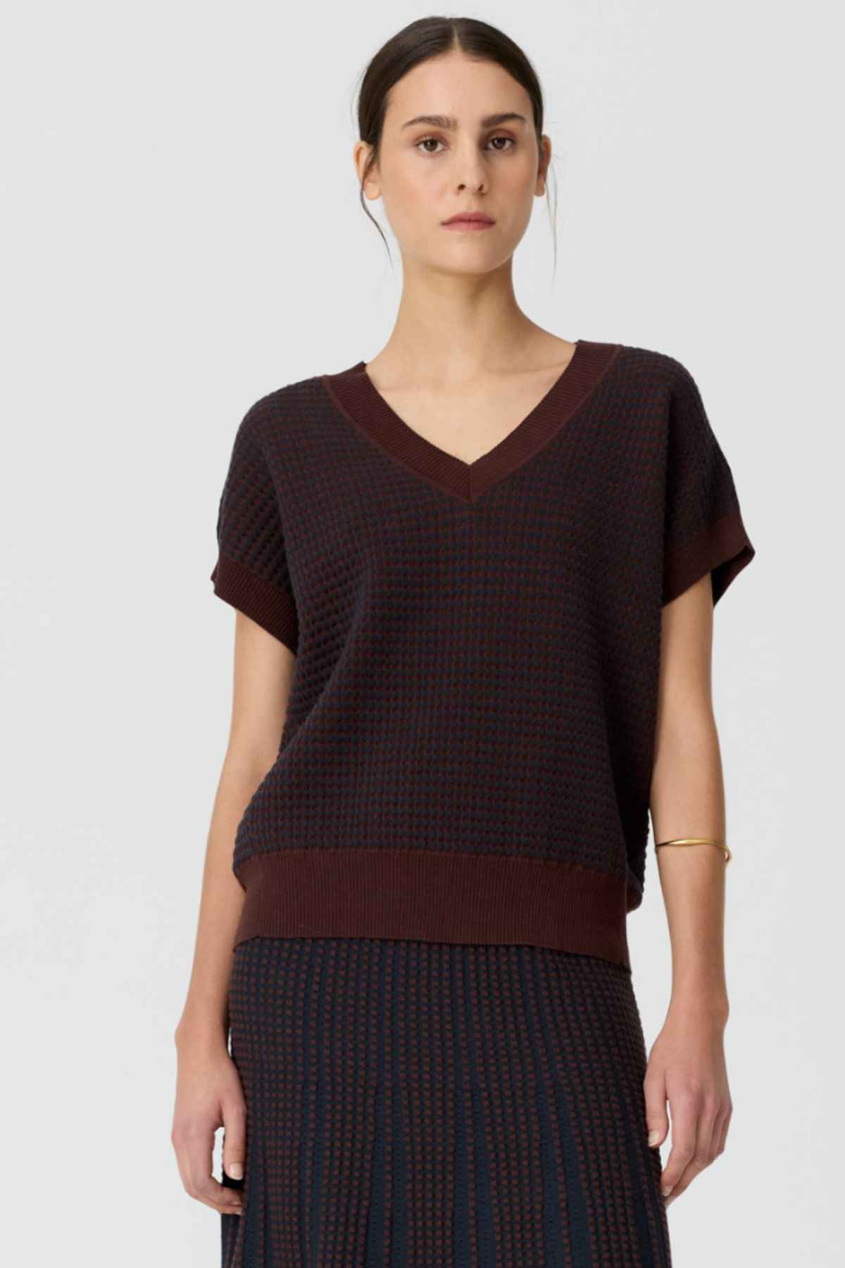 Evlyn Knit Ink Chocolate