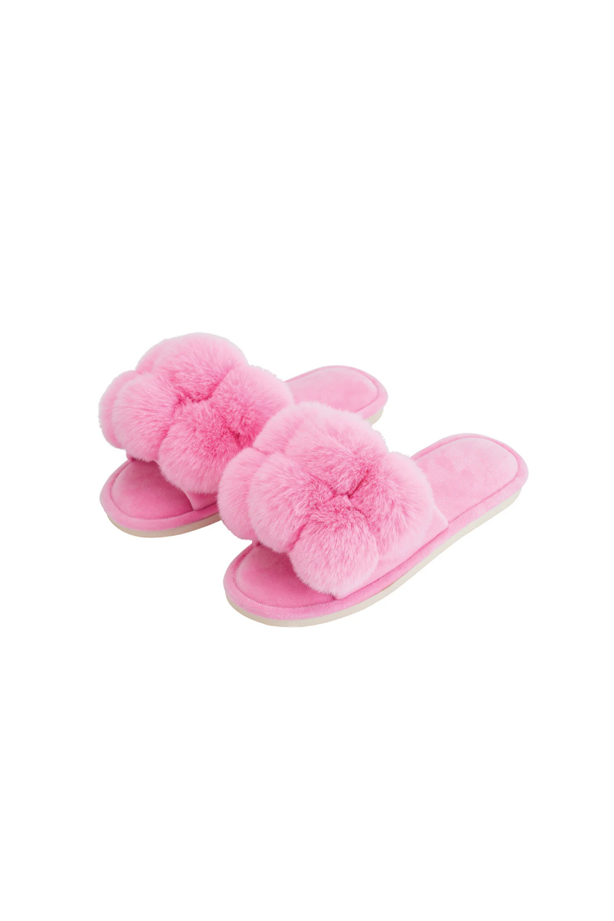 Pom Pom Slippers Cosy Luxe Candy