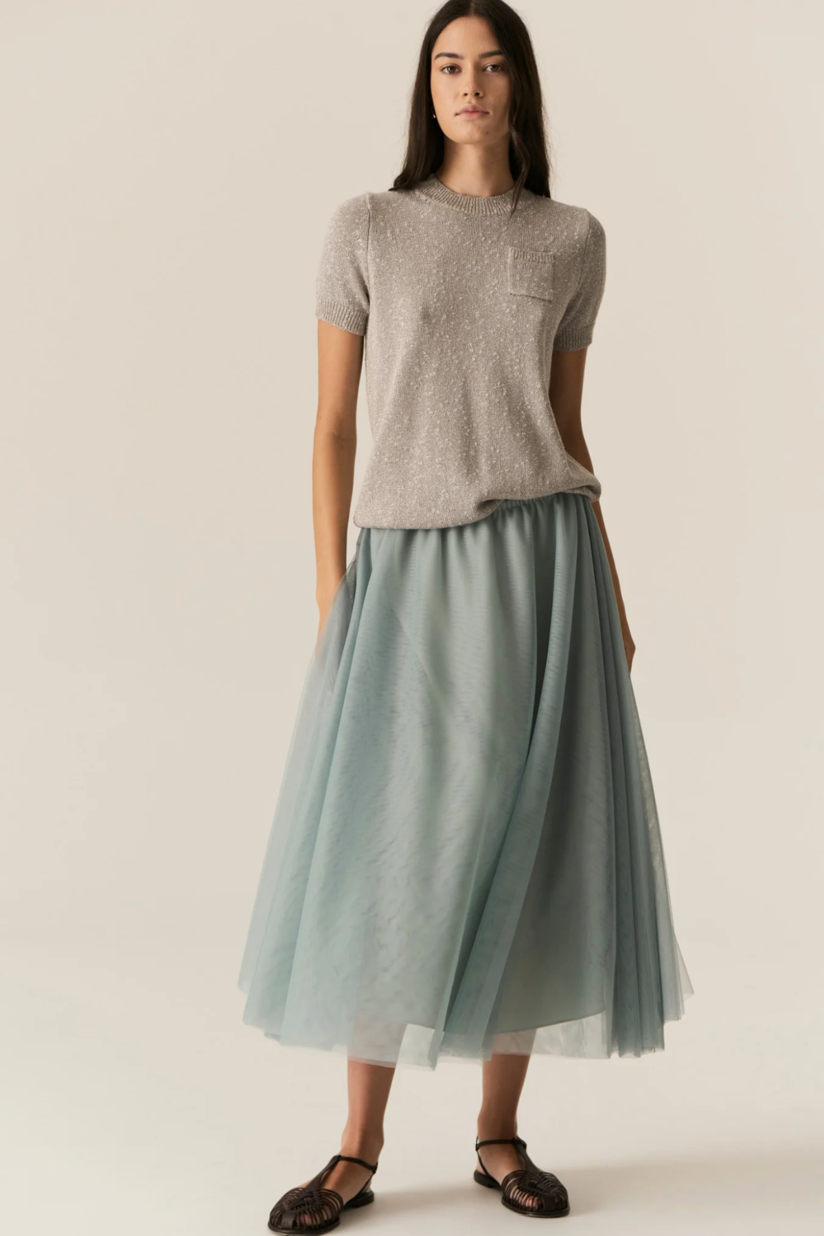 Pax Lurex Tee Stone