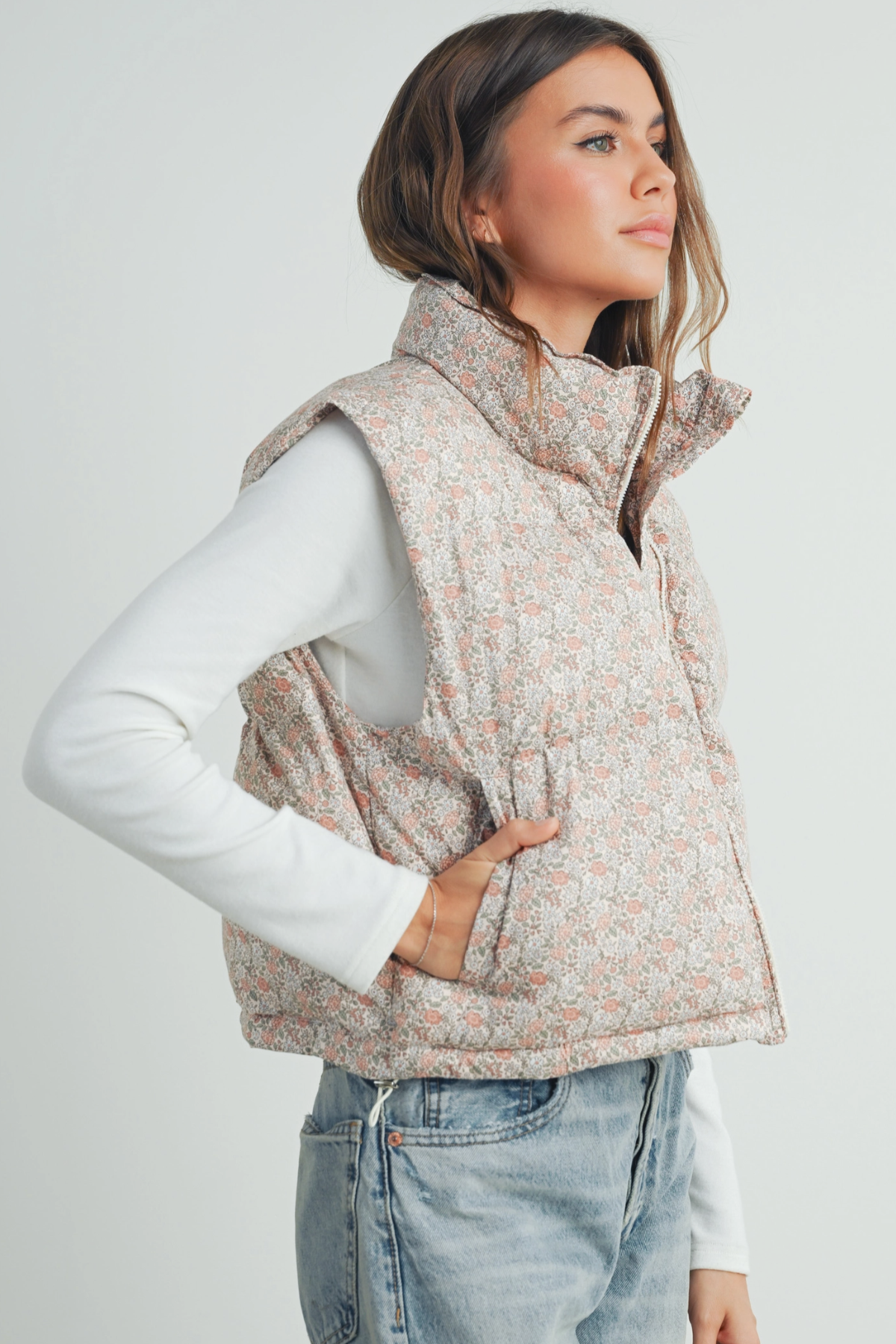 Posy Quilted Puffer Vest
