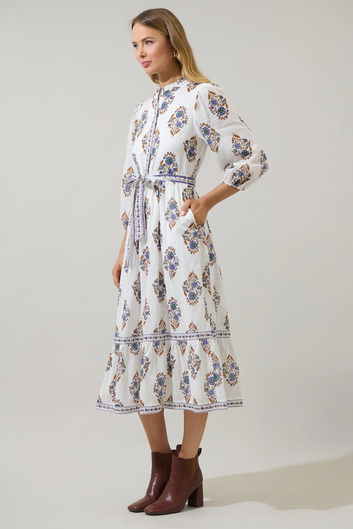 Rennie Floral Midi Dress