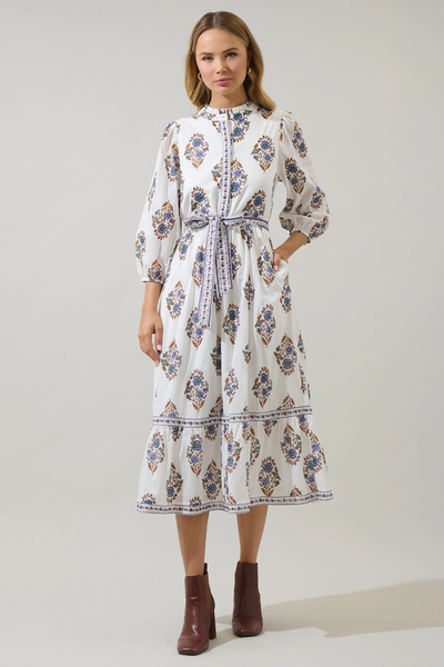 Rennie Floral Midi Dress