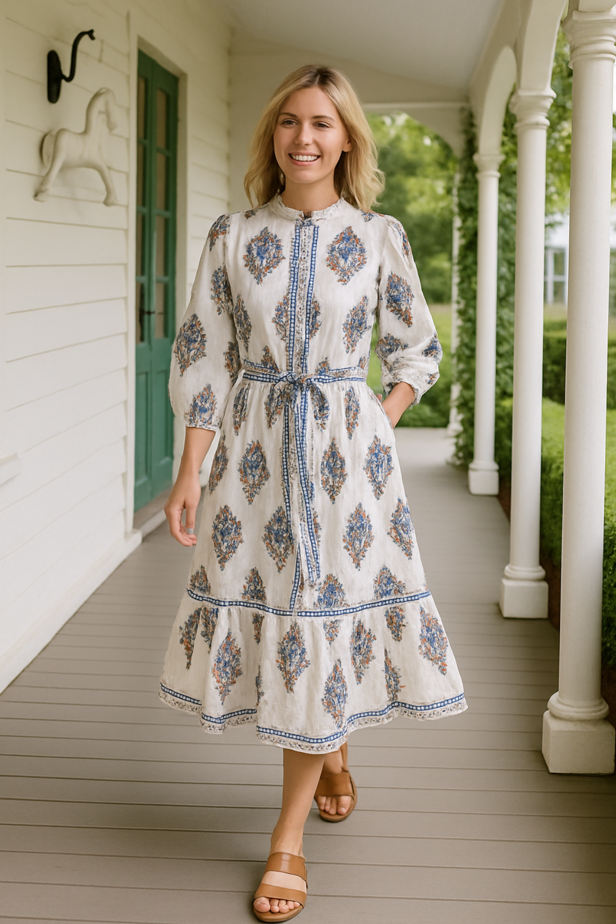 Rennie Floral Midi Dress