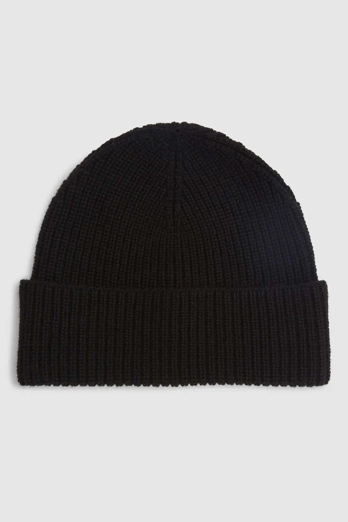 Rib Knit Beanie Black