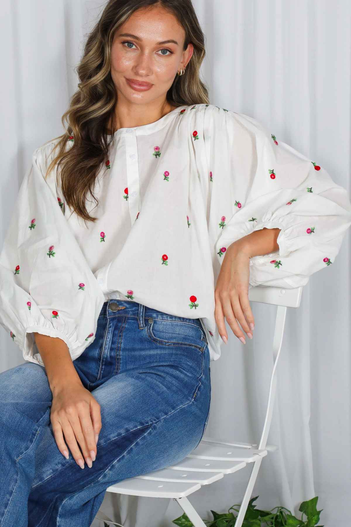 Rosebud Sprig Blouse