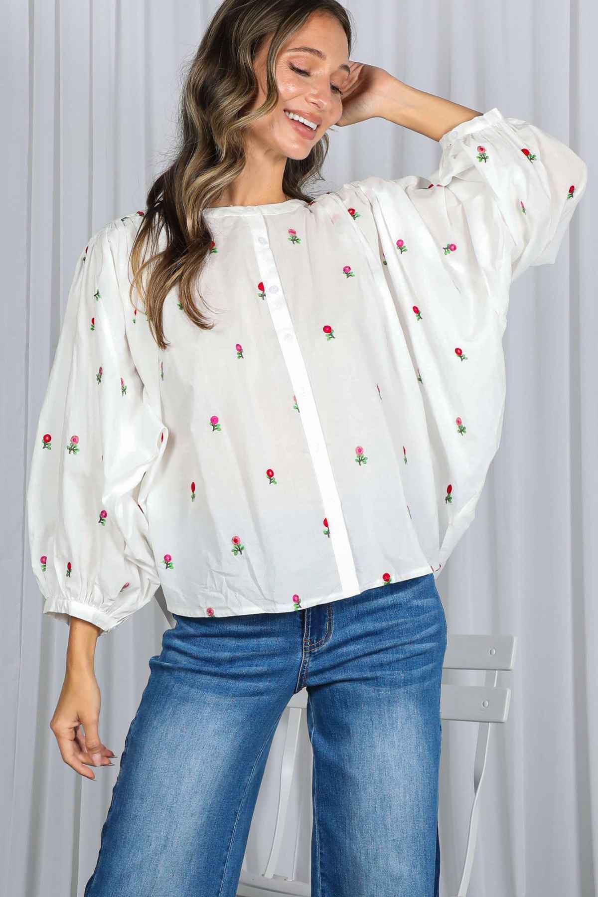 Rosebud Sprig Blouse
