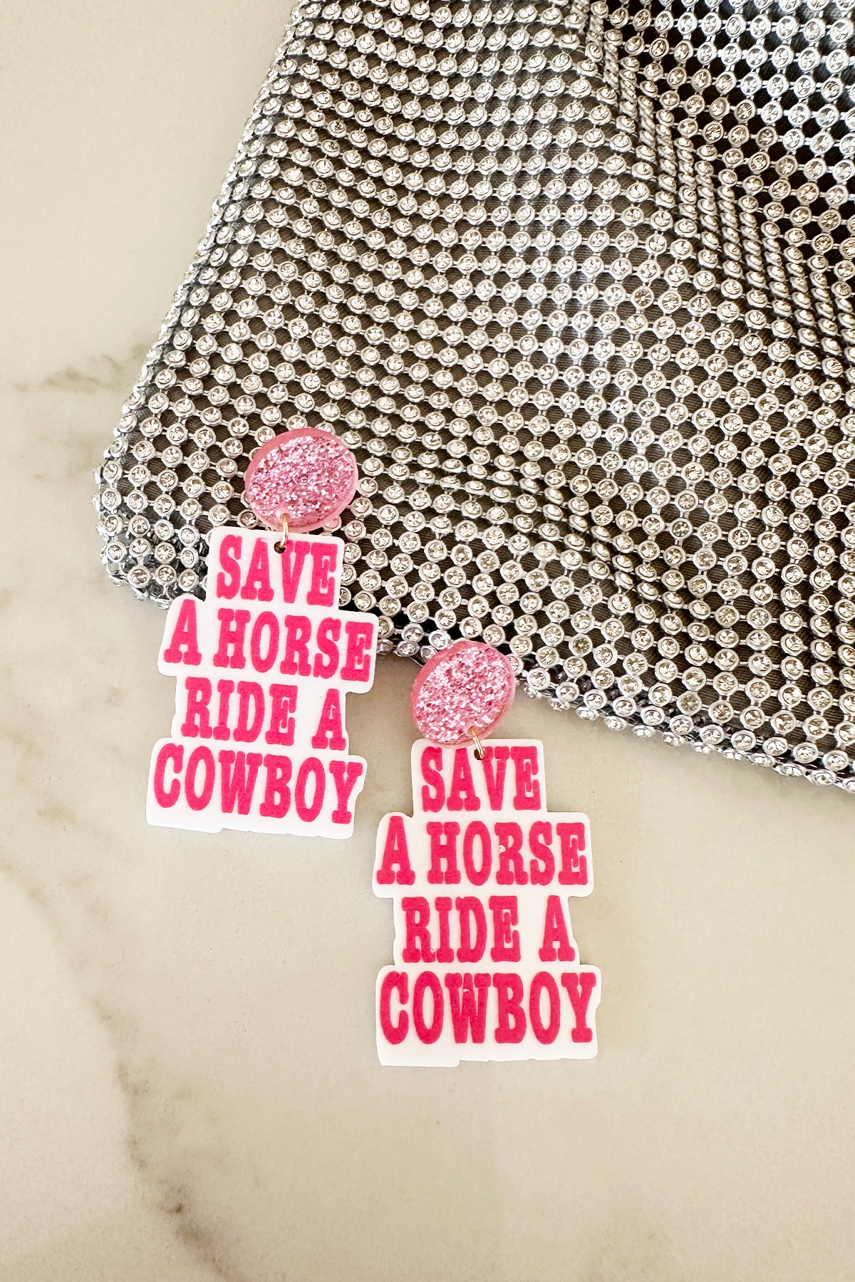 Save a Horse Ride a Cowboy Earrings