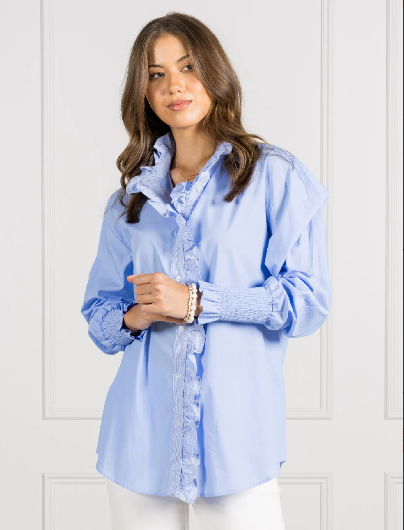 Jolie Shirt Cornflower Blue