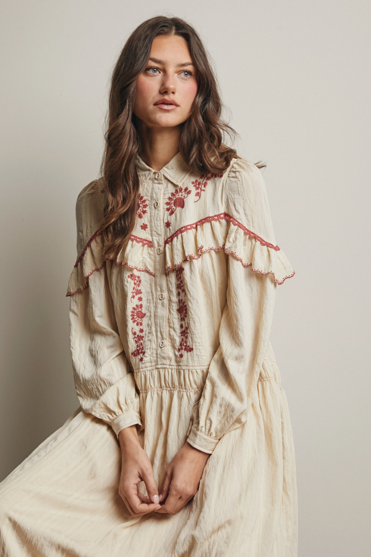 Songbird Dress Ecru
