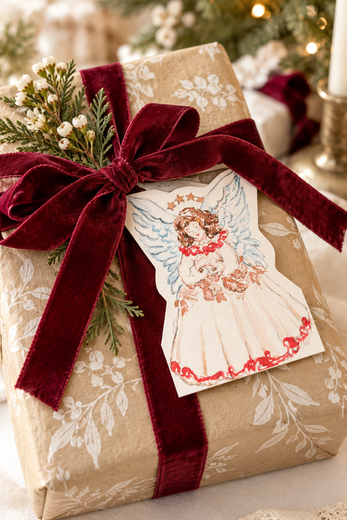 Merry Angel Christmas Card