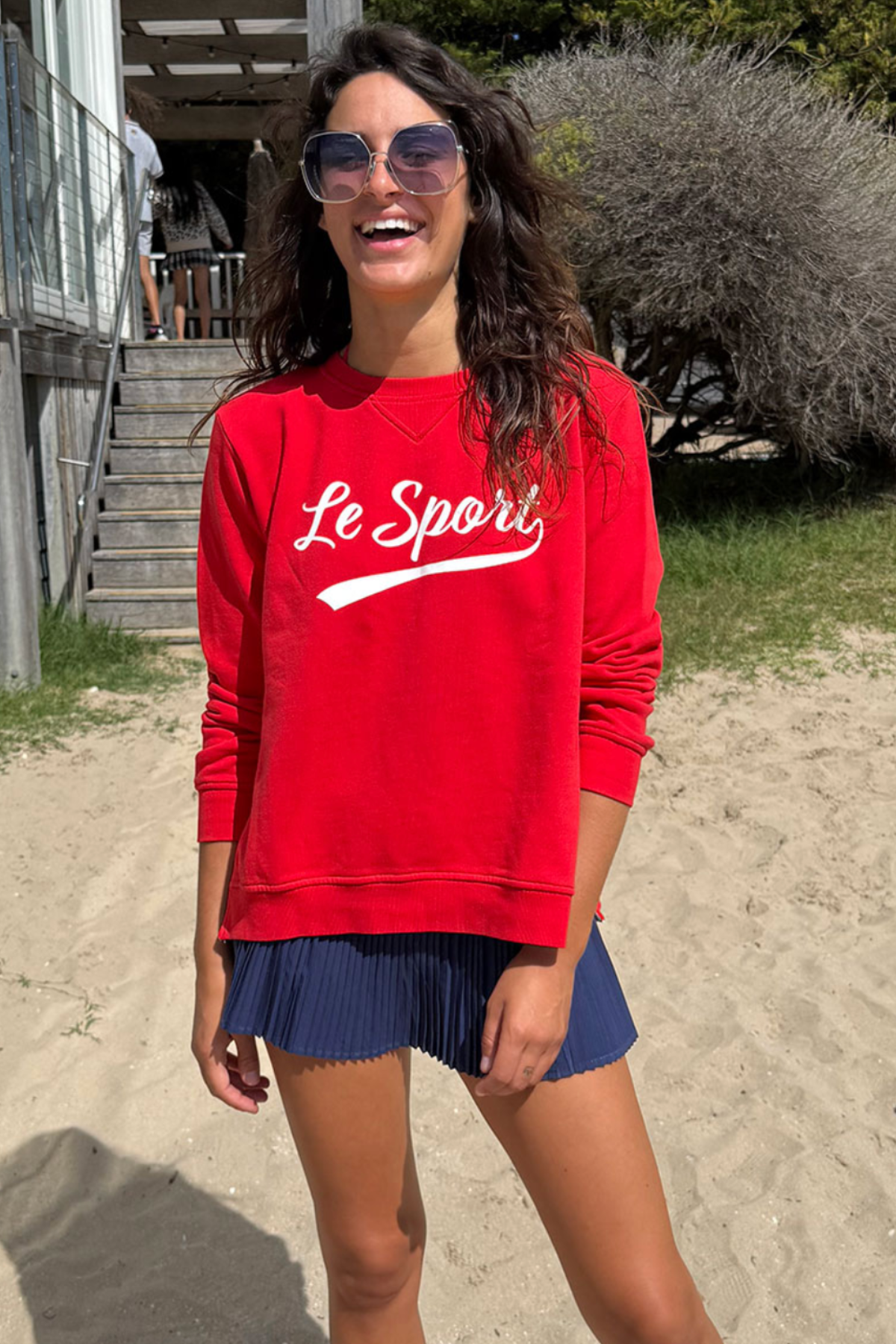 Le Sport Sweater Red & White