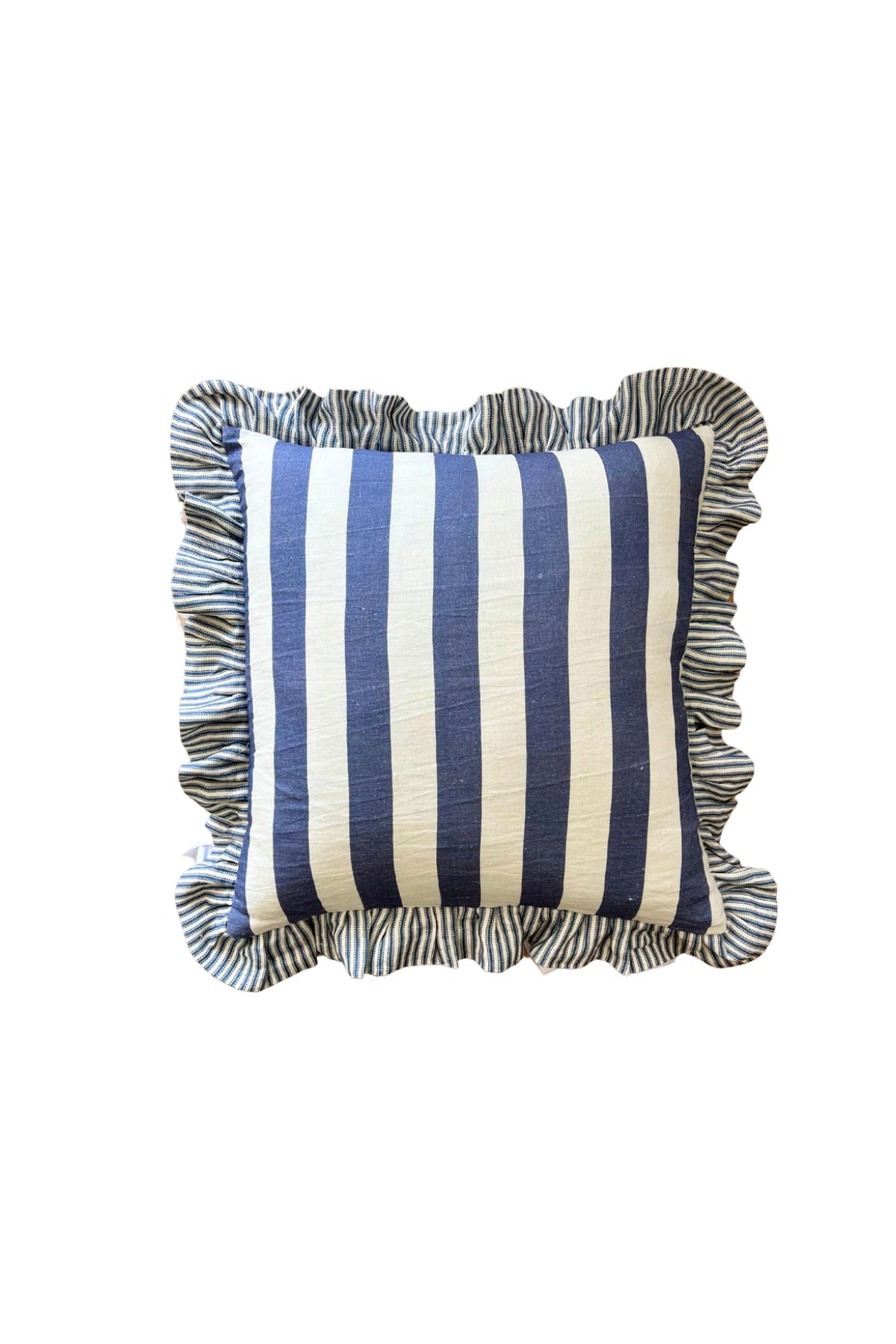 Blue St Tropez Stripe Cushion