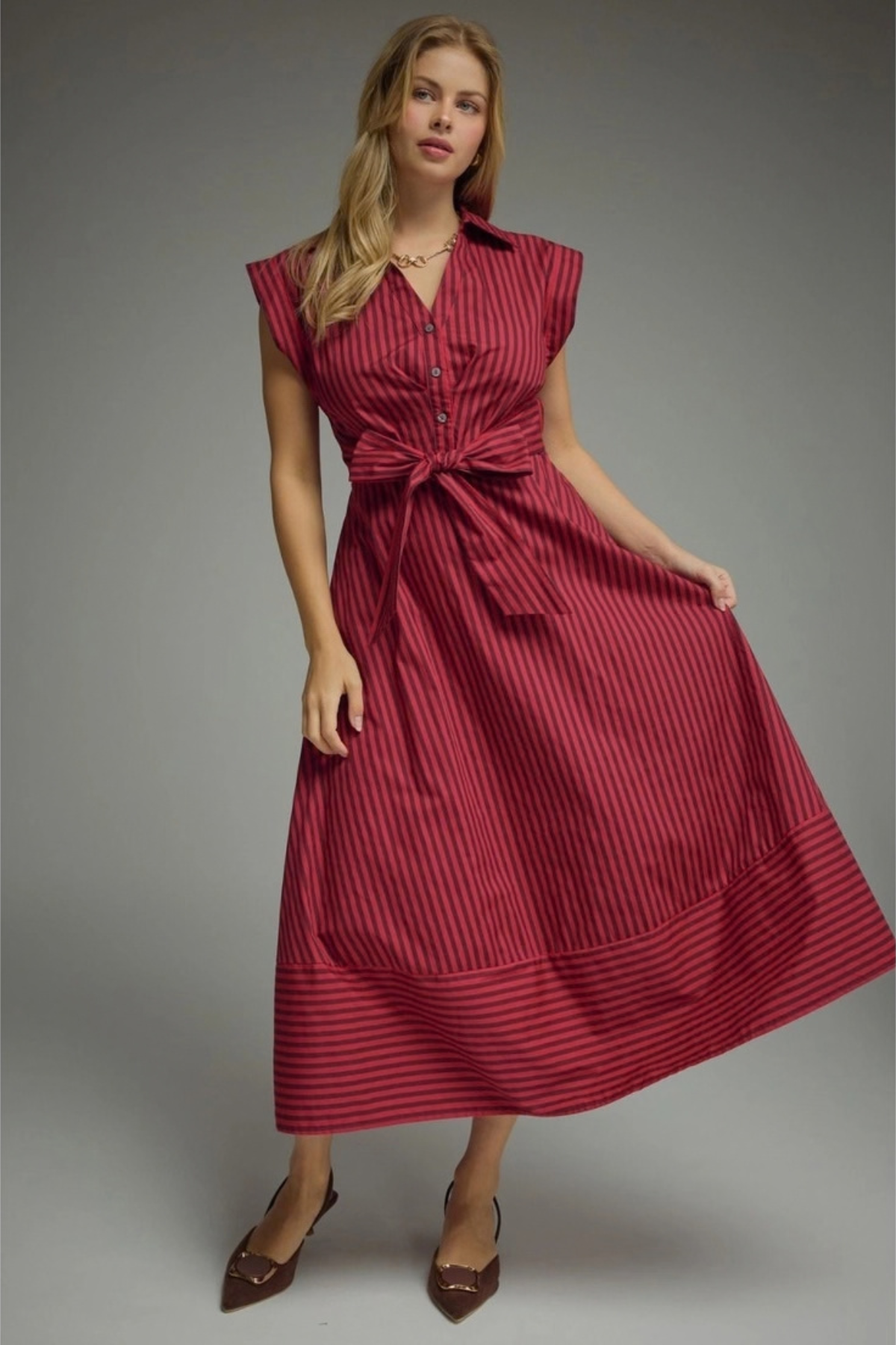 The Merlot Bow Midi