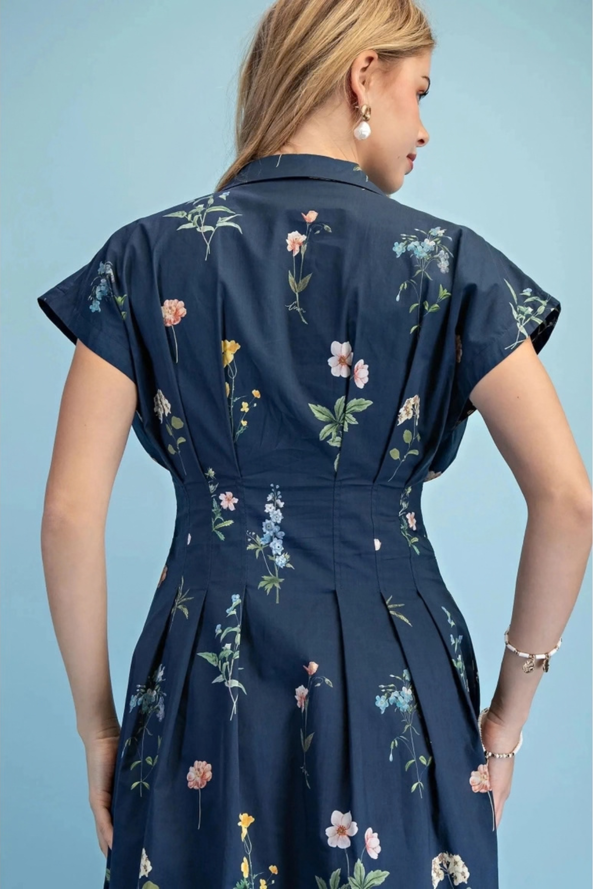 Wildflower Meadow Midi Navy