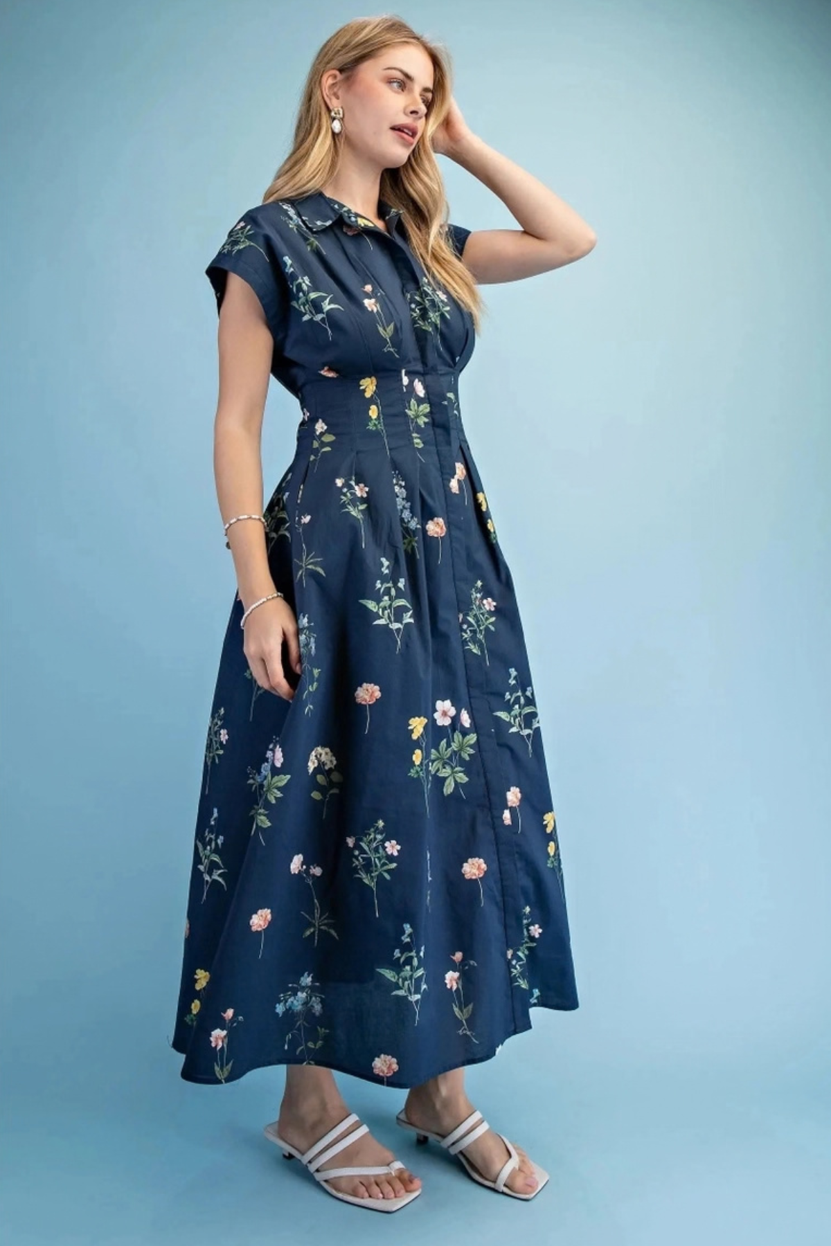 Wildflower Meadow Midi Navy