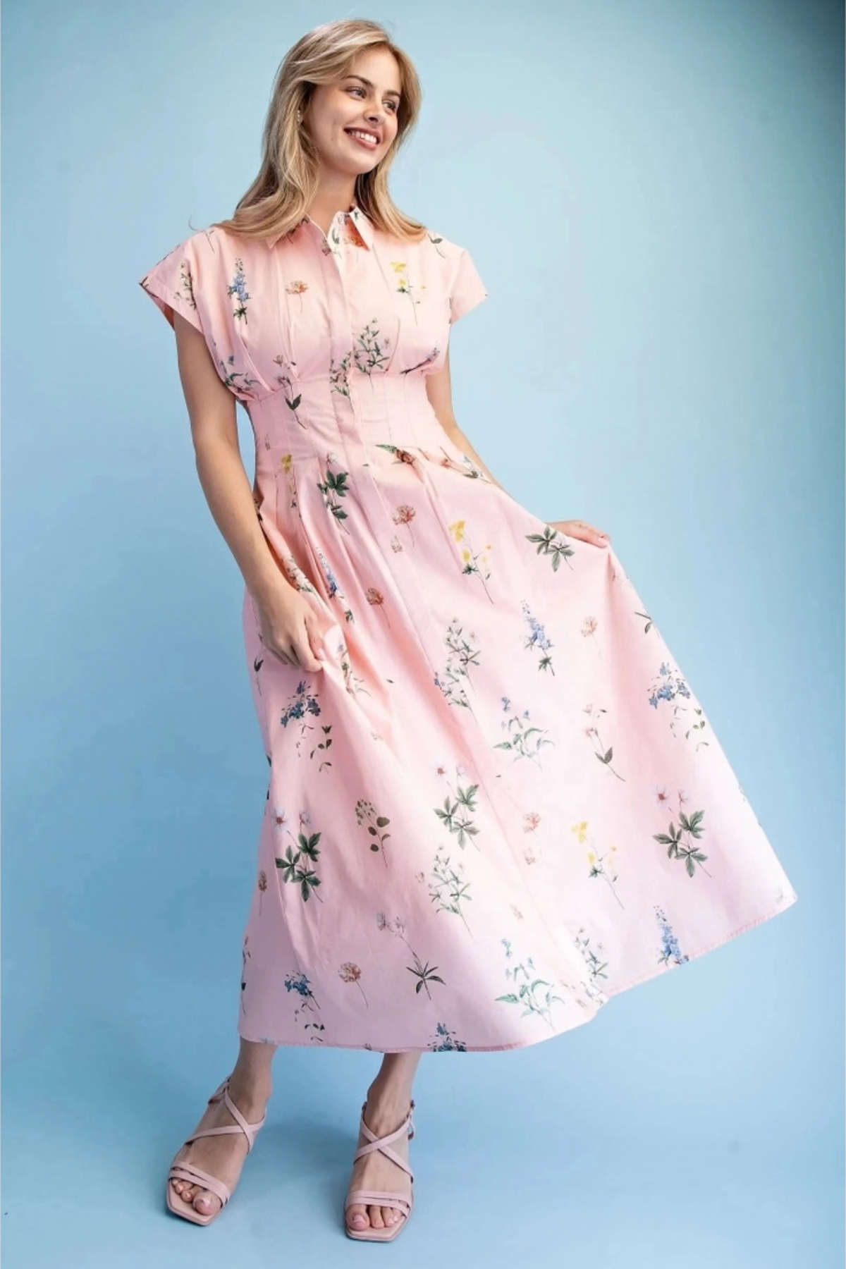 Wildflower Meadow Midi Pink