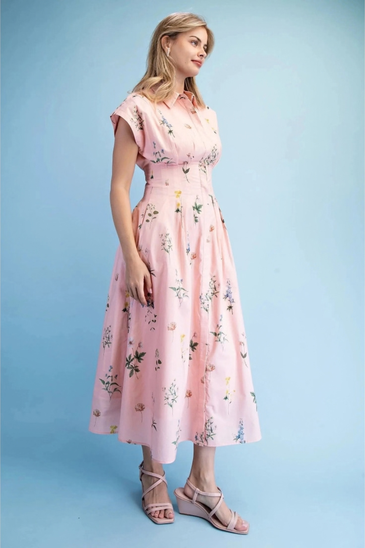 Wildflower Meadow Midi Pink