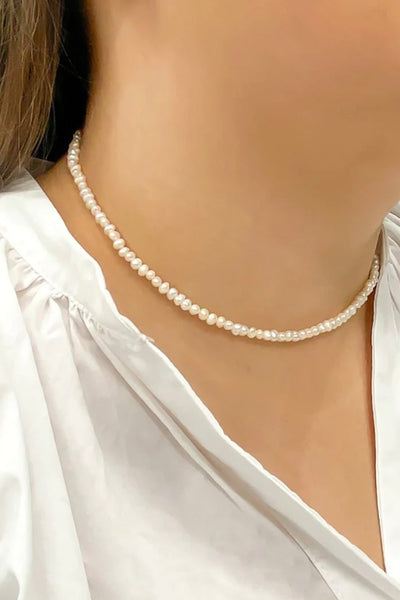 Tiny Pearl Strand Necklace