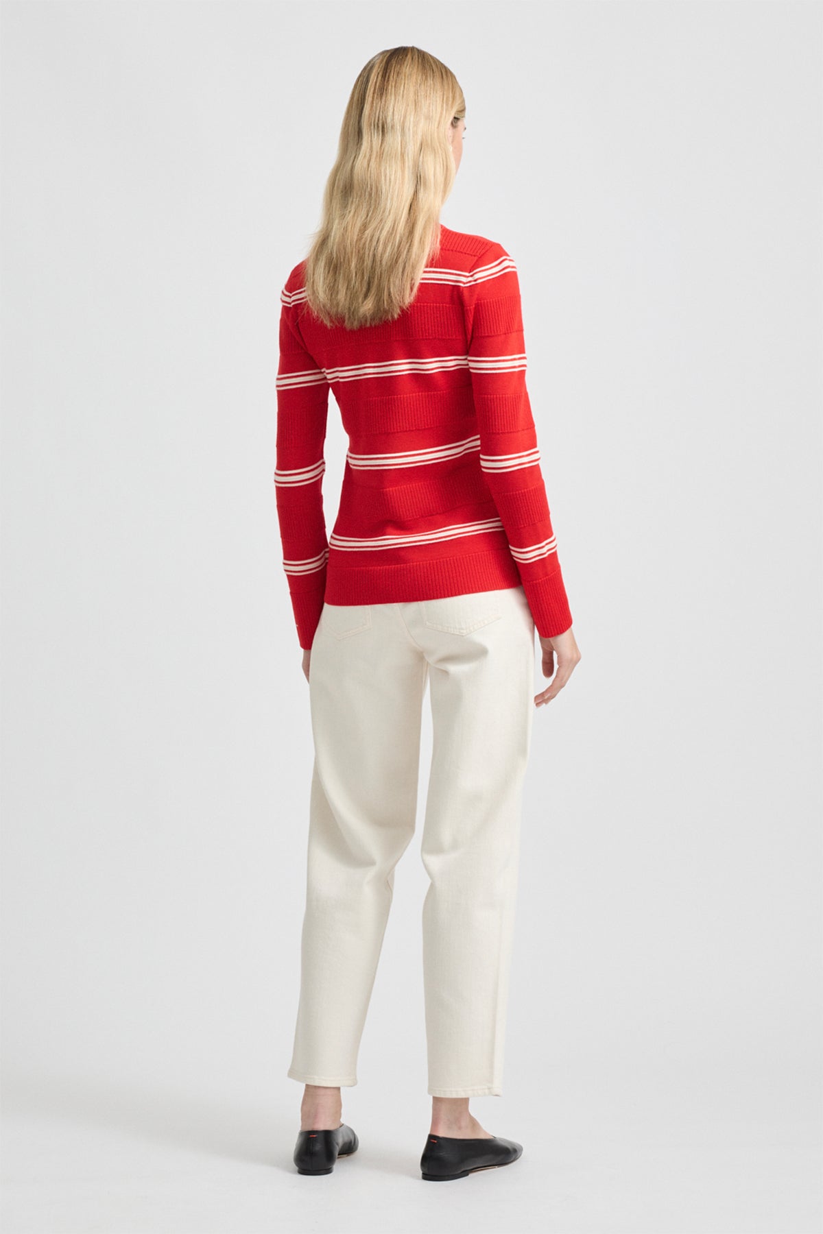 Ottoman Roll Neck Red