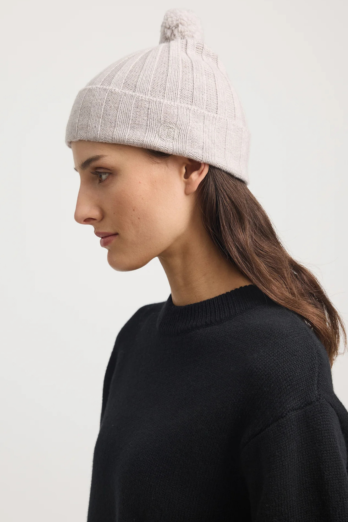 Pom Pom Beanie Light Oat