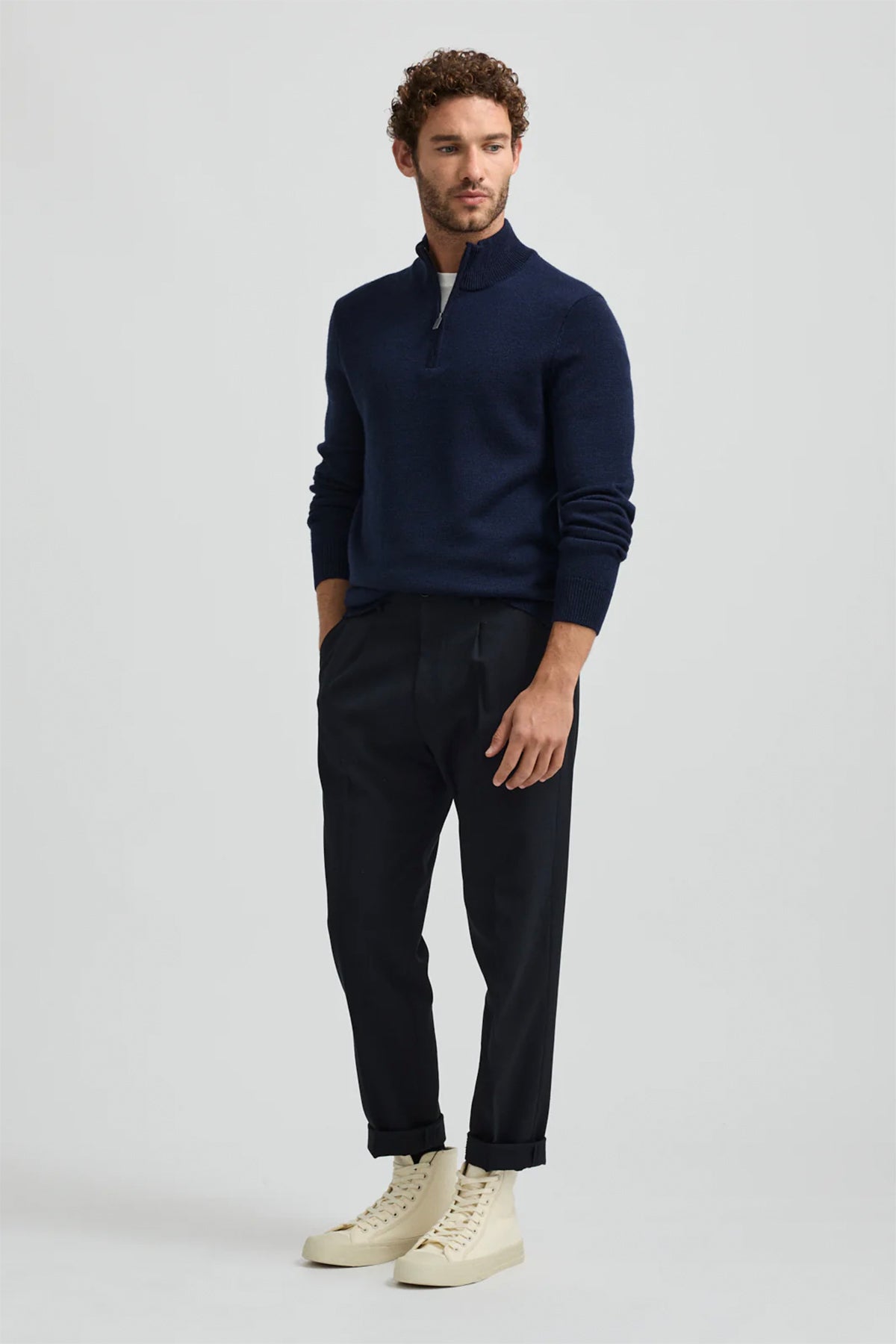 Trademark Half Zip Jumper Navy