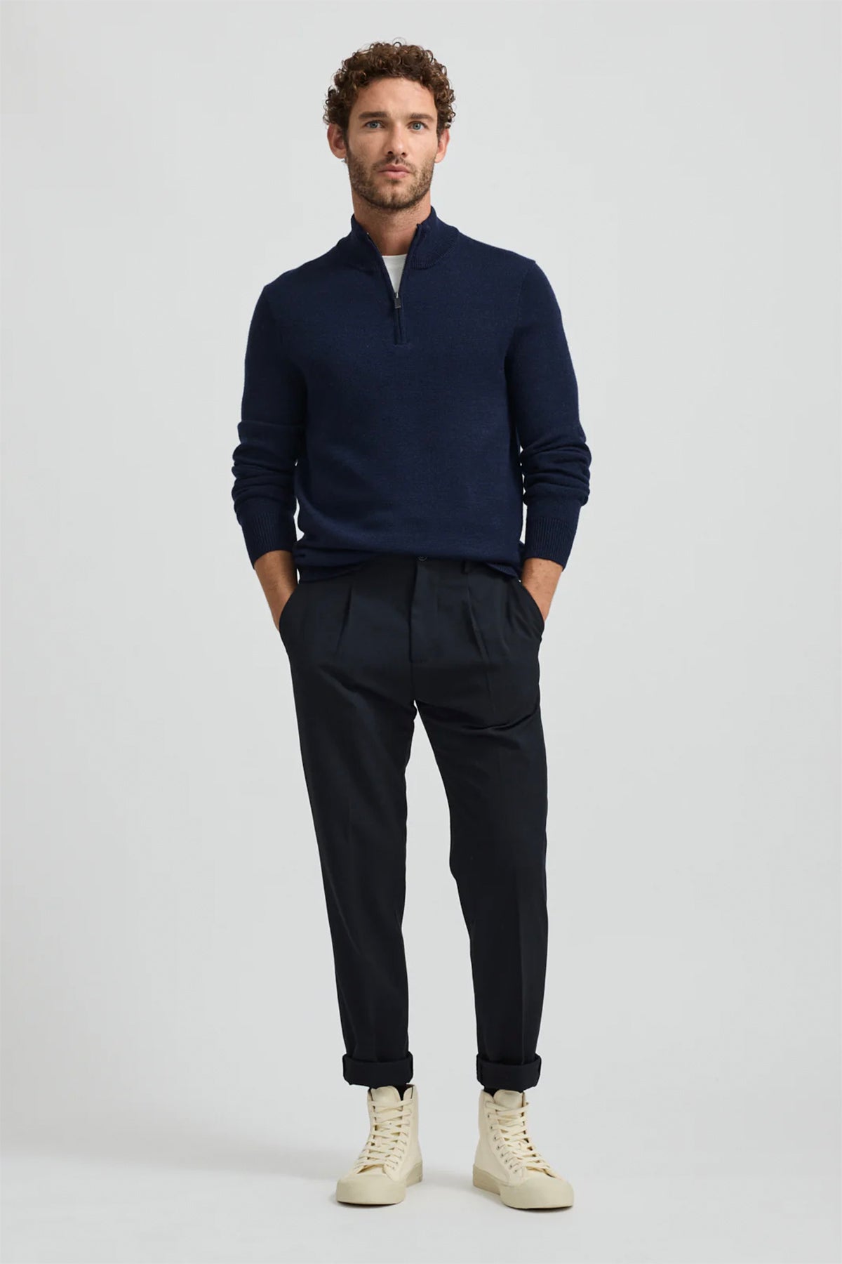 Trademark Half Zip Jumper Navy