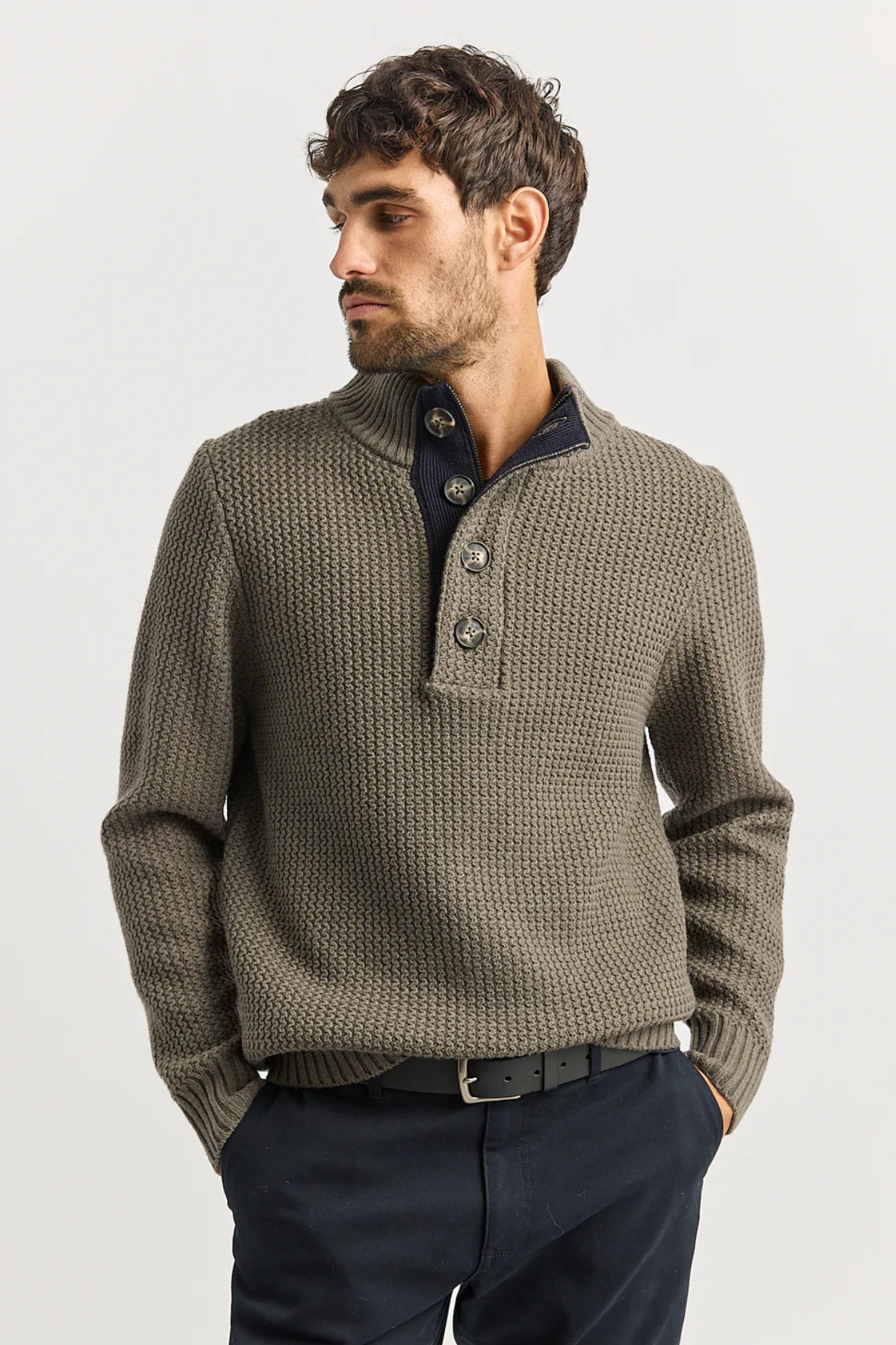 Button Tab Knit Falcon