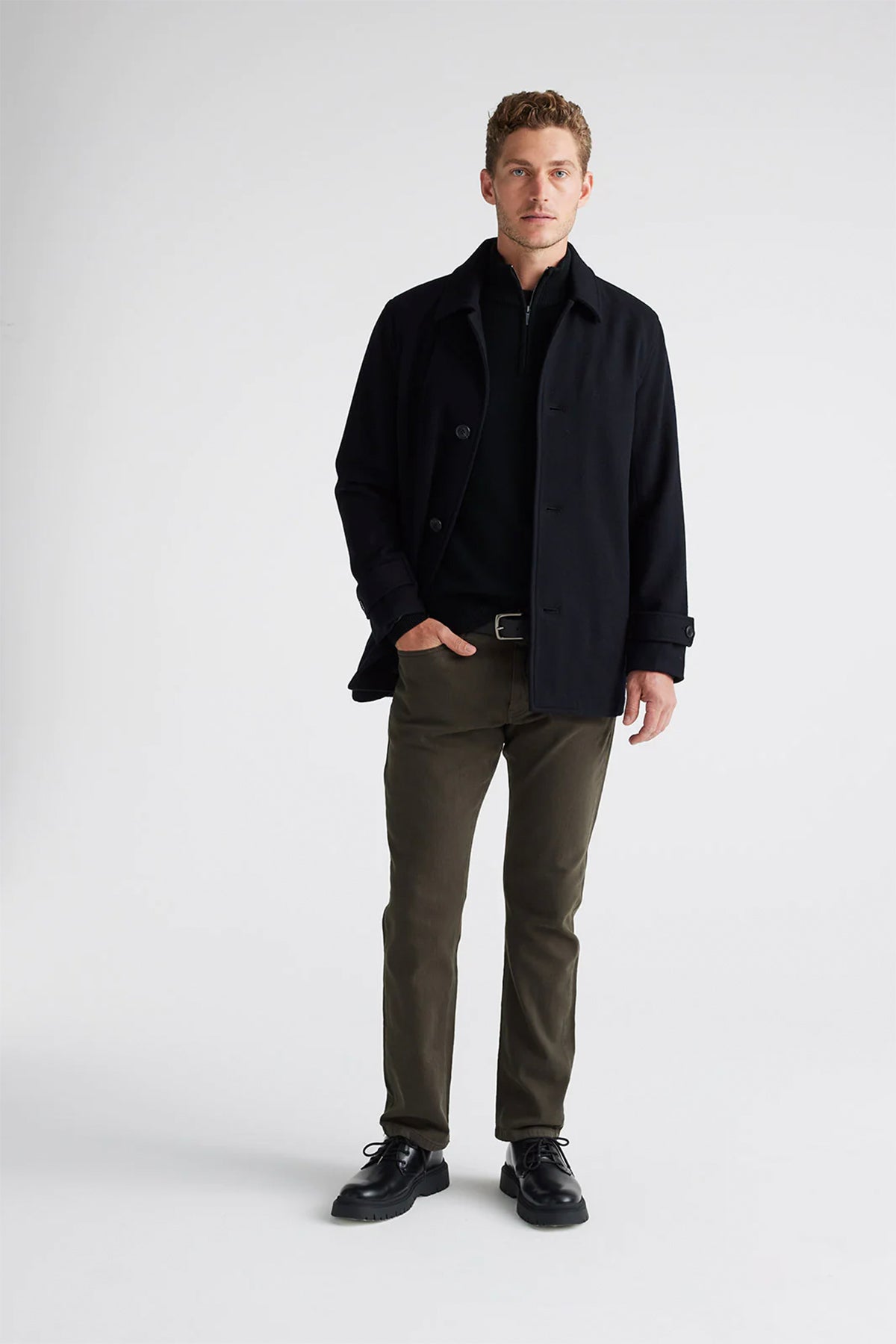 Trademark Half Zip Black