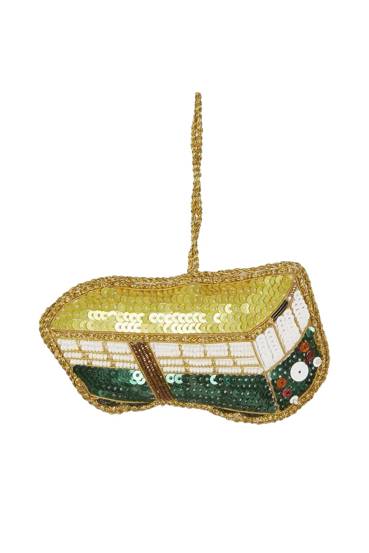 Tram Travel Sequin Tree Decoration