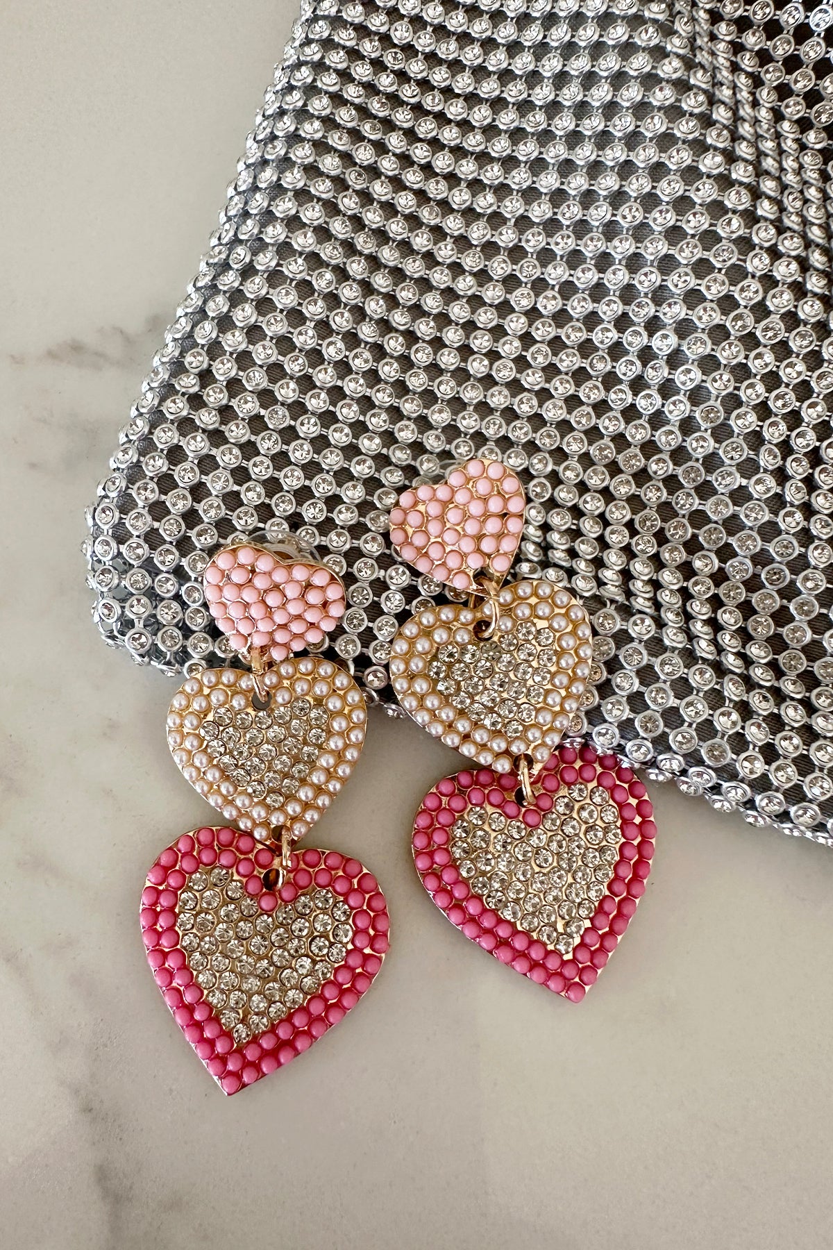 Triple The Love Earrings