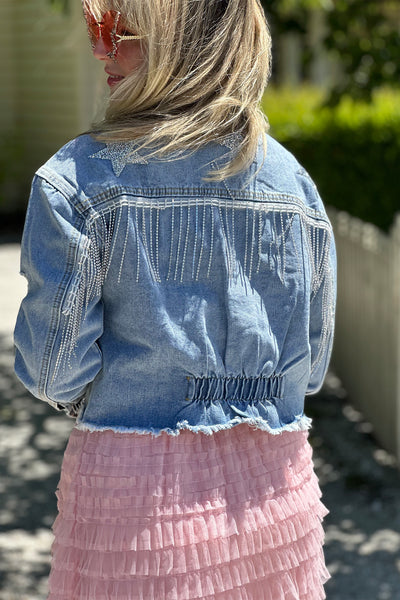 Sparkles and Stars Denim Jacket