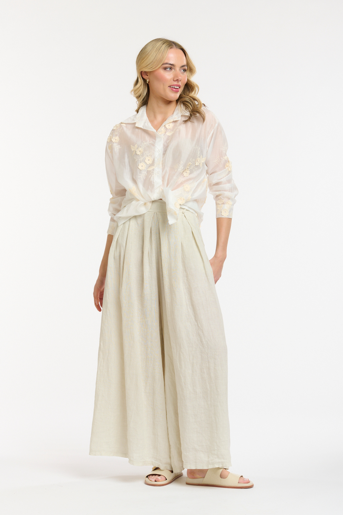 Embroidered Flower Blouse