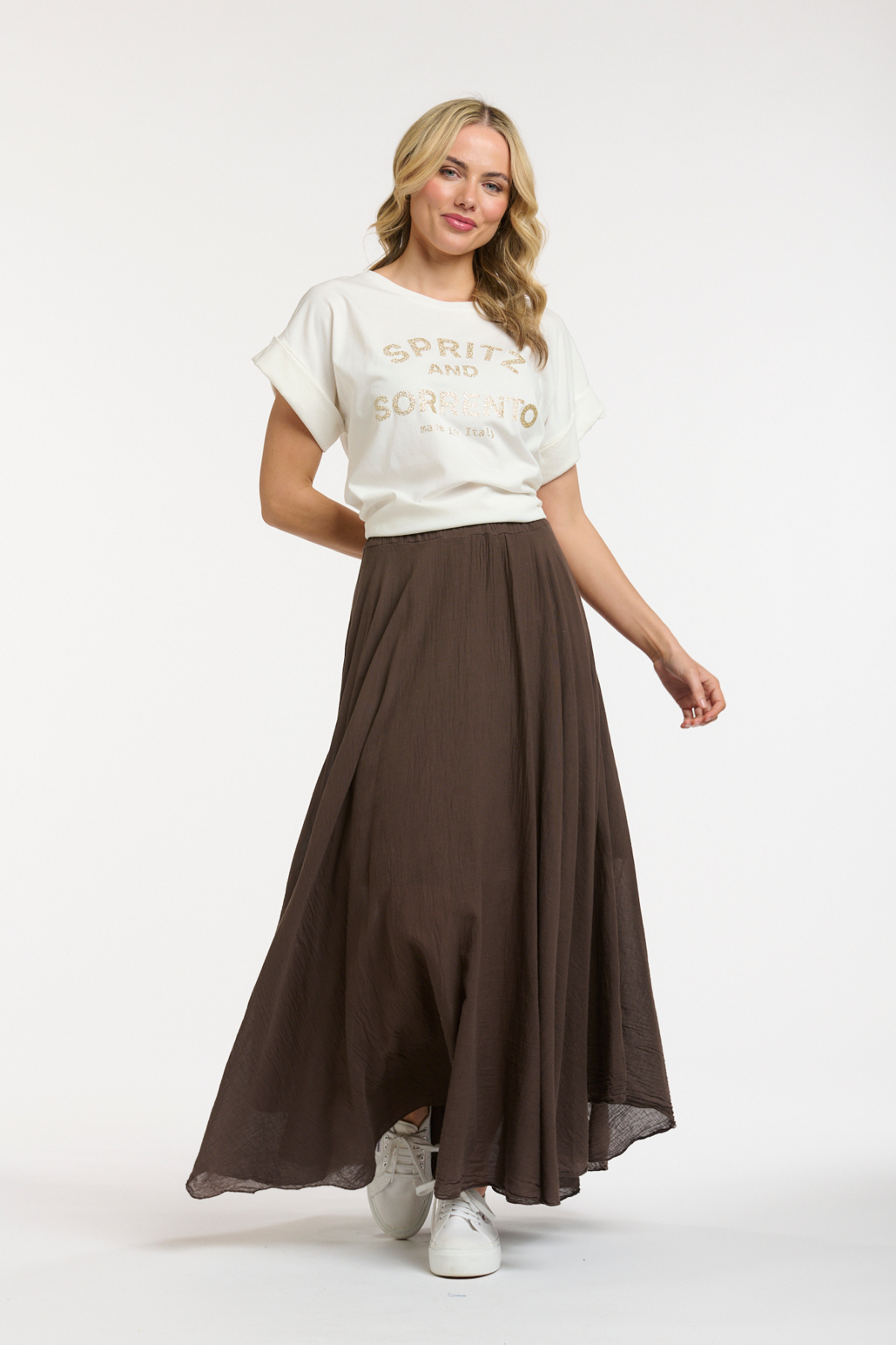 Glitter Spritz Tee Gold