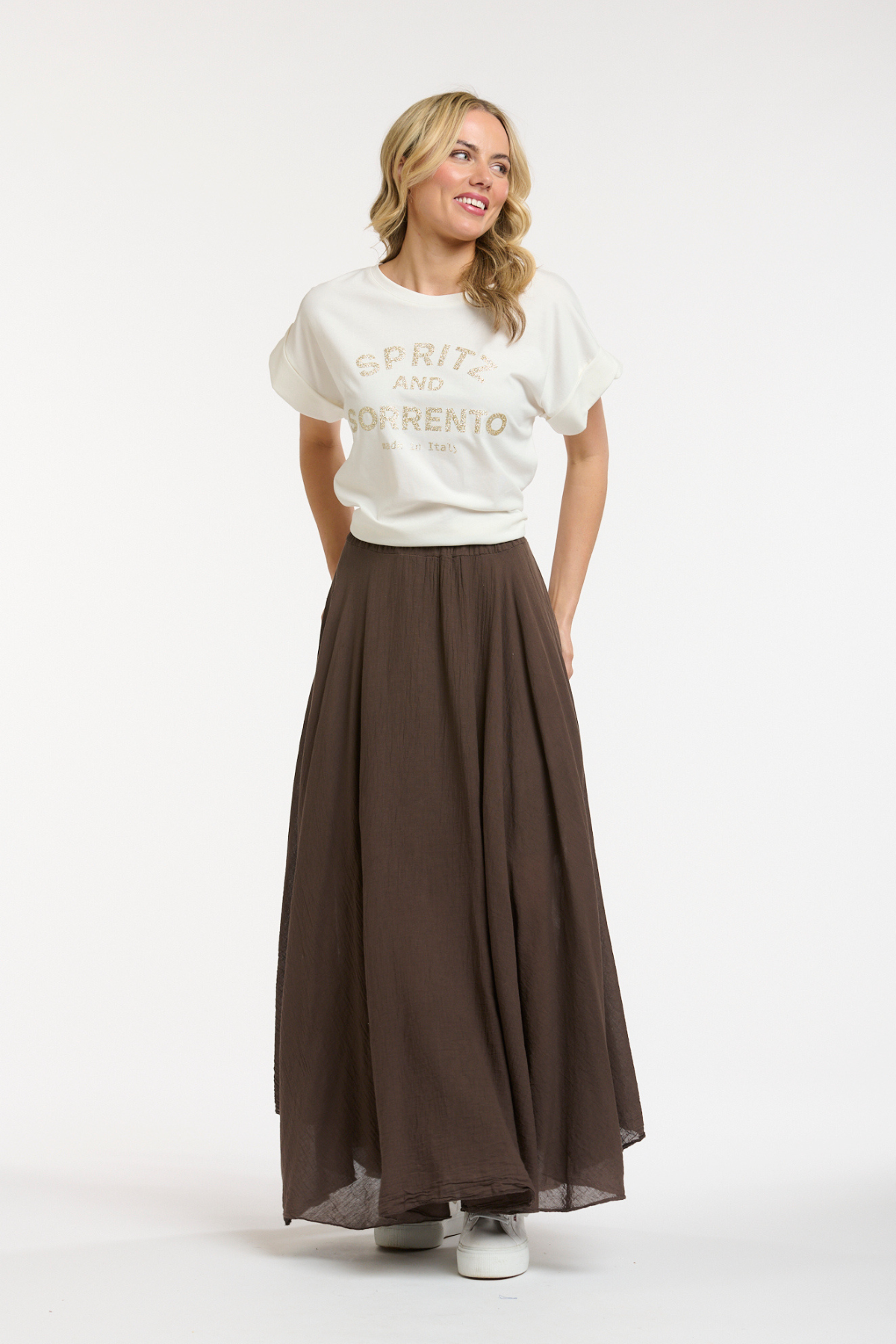 Glitter Spritz Tee Gold
