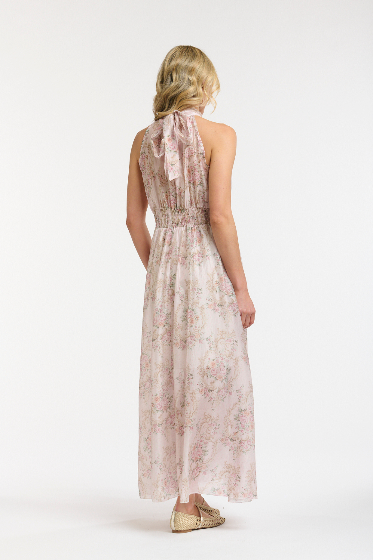 Halter Neck Dress Pink