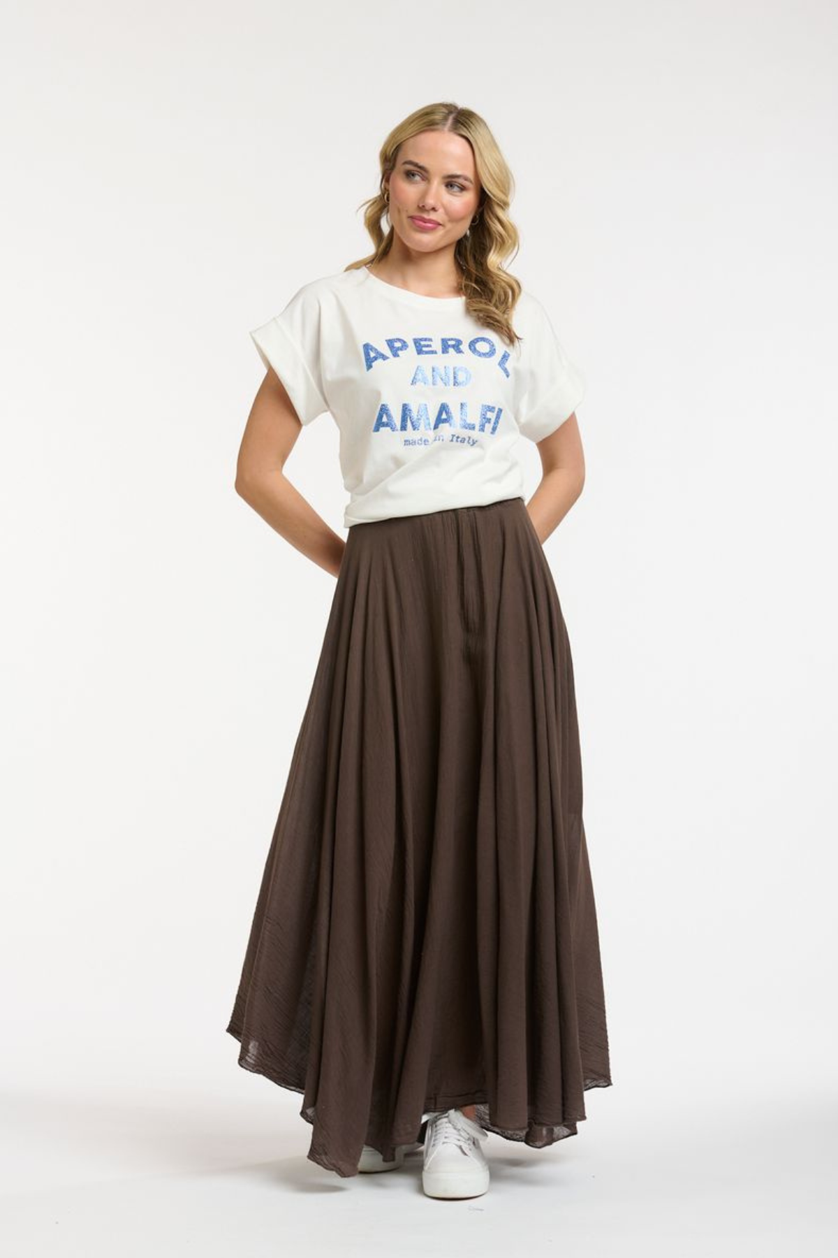 Glitter Aperol Tee Blue