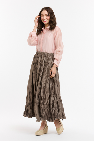 Crinkle Skirt Mud