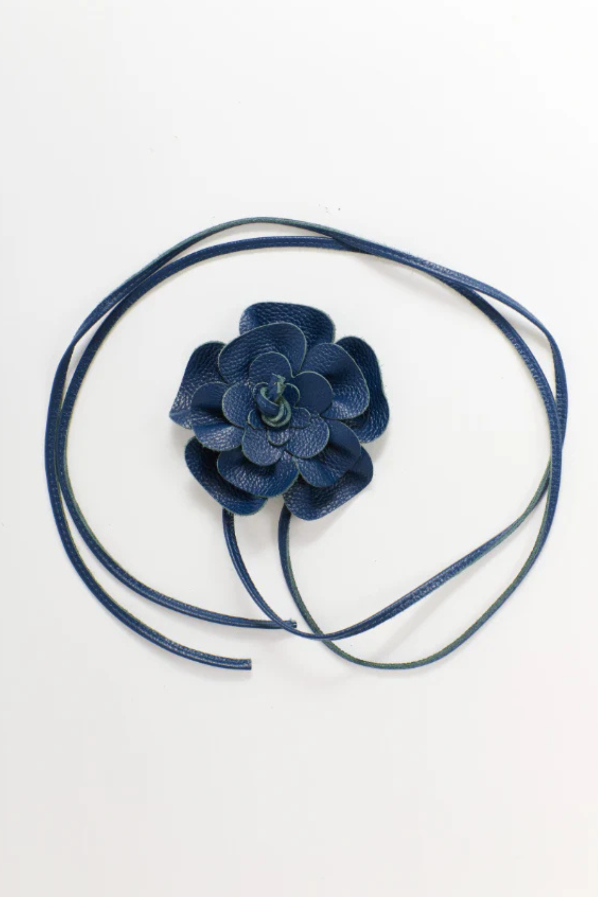 Flower Wrap Belt Denim