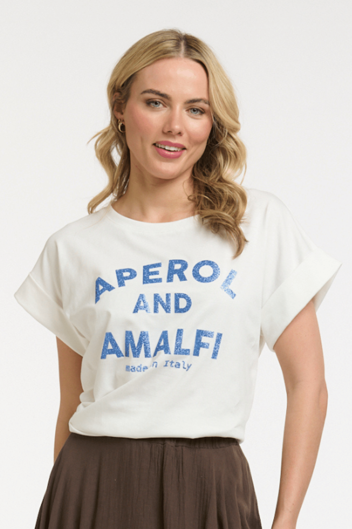 Glitter Aperol Tee Blue